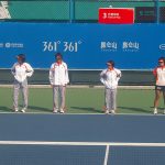 13日（国別対抗初日）の日本女子チーム　２０１０アジア競技大会