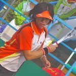 動画　大庭彩加のサーブアンドボレー　アジア五輪メダリストの技術　広州アジア競技大会レポート