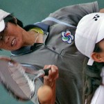 絶妙のボールコントロール　ダブルス優勝の江婉埼