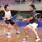 篠原・小林 vs. 村上・中本 [2014全日本インドア準決勝]