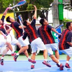 李佳鴻のスマッシュ　　アジア競技大会台湾代表選抜戦より[連続写真]