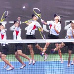 陳翊佳のスマッシュ　アジア競技大会台湾代表[連続写真]