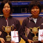 2010東京インドア第50回記念大会　女子準優勝　佐々木・大庭