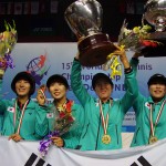 韓国史上単独トップの７度目の優勝　２０１５世界選手権女子国別対抗団体戦全対戦結果